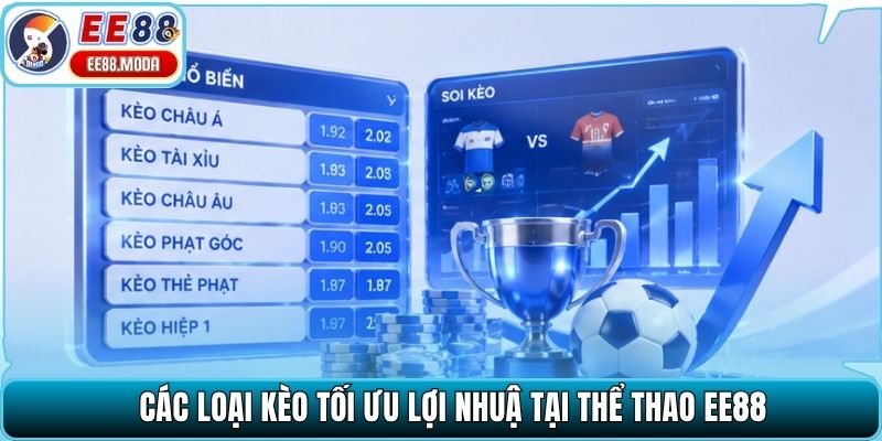 Các loại kèo tối ưu lợi nhuậ tại thể thao EE88